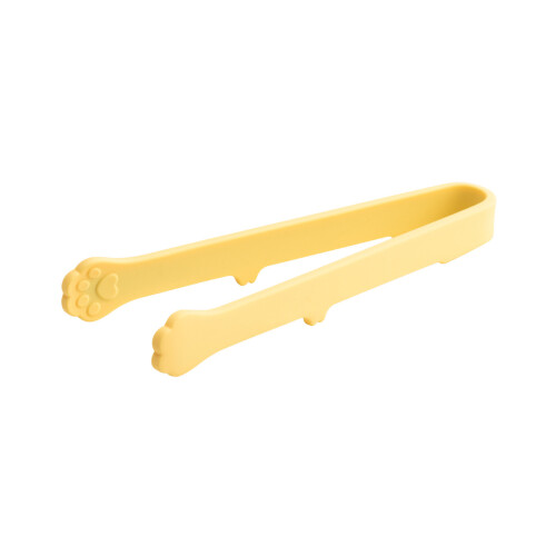 Kitchen Essential Silicone Cats Paws Design Tongs-Yellow