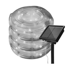 Outdoor Solar Rope Lights, Waterproof 39FT 100LED String Tube For Garden Patio Decor, Solar-Powered Flexible Fairy Lights With 8 Modes For Holiday Wed