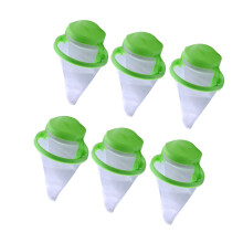 6PCS Laundry Hair Remover Ball with Floating Design Pet-Green