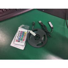 Fita de LED alimentada por bateria, controlada por controle remoto, para decoração interna e externa (faça você mesmo), com brilho e cor