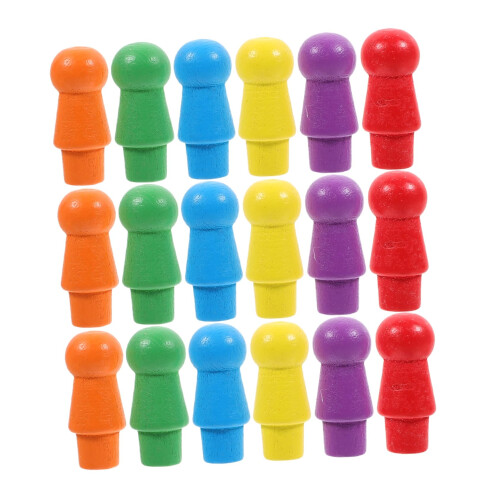 60 pieces checker chess colorful wood