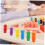 60 pieces checker chess colorful wood 5