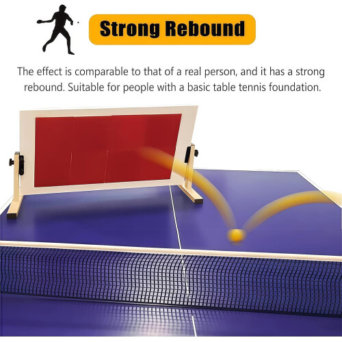 Table Tennis Rebound Board, Angle Adjustable Ping Pong Board, Single Training Panel for SelfStudy, Ping Pong Board, for Home, Gym Desktop 2