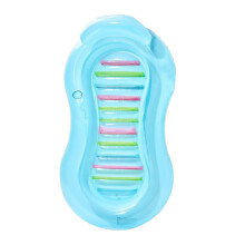Pool Lounger, Inflatable Tanning Raft, Floating, BuiltIn Drink Holder, Beach Poolside Use, 70.87 x 39.37 cm