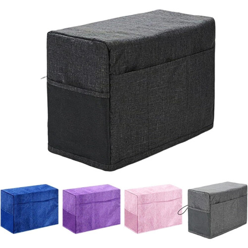 Sewing machine cover bag with storage pockets, universal for sewing machine (Black) 2