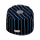 Simple Style Fabric Tissue Box-blue stripes round tissue box 1