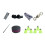 Badminton Training Kit, Solo Training Aid, Easy Storage Adjustable Height for Backyard 3.6m 6 Balls 1