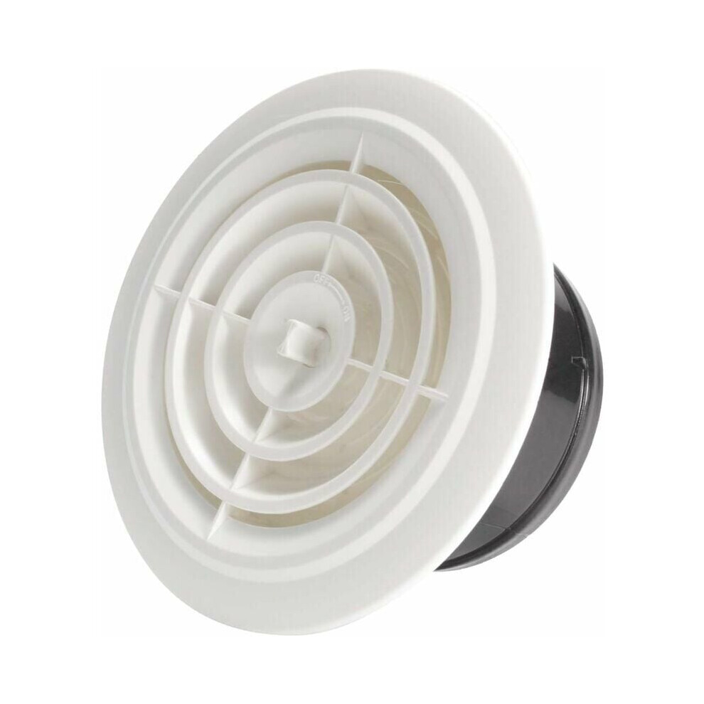 Soffit Vent For Exhaust Fan, Premium Quality Adjustable Airflow Round Vent Cover Ideal For Bathroom Office Room Exhaust And Ventilation 9198585218444