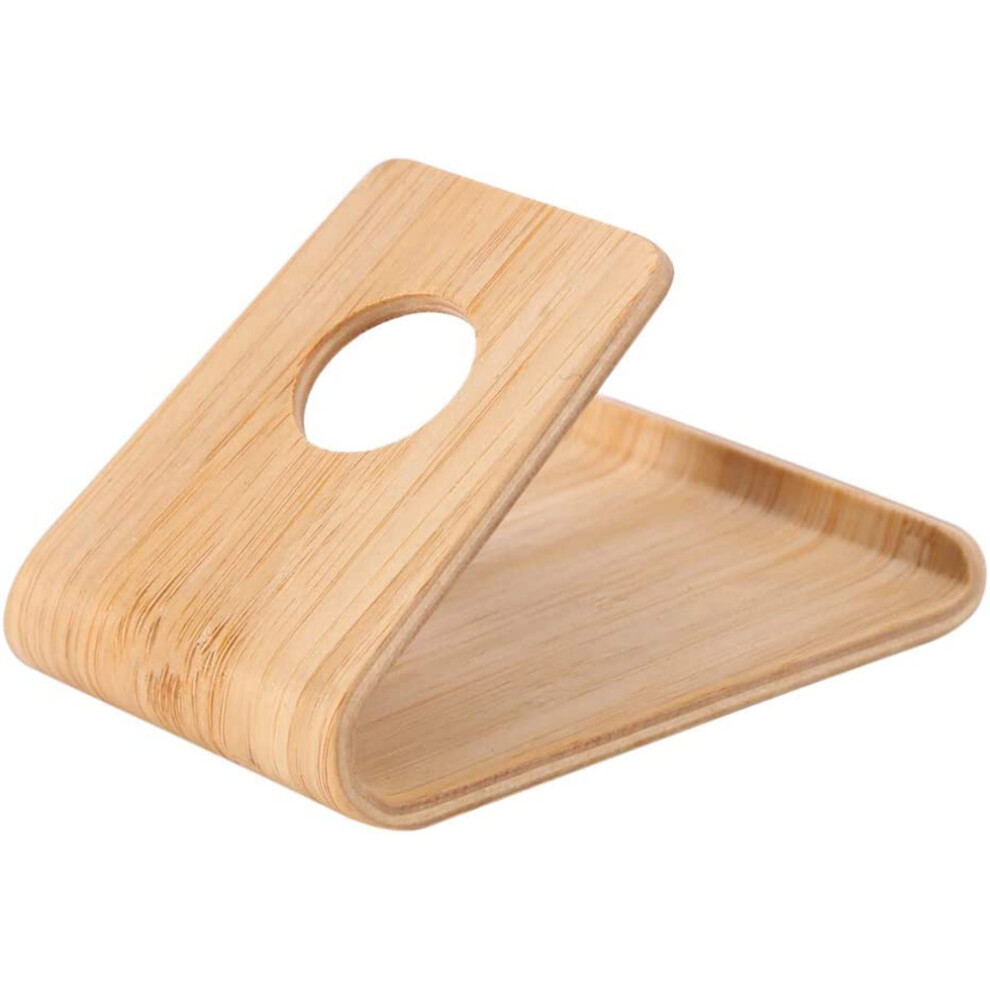 Charming Bamboo Mobile Phone Stand, Portable Foldable Desktop Phone Cross Bracket, 4 A Natural Touch To Your Desk Or Kitchen, Perfect Viewing Angle 9139052723054
