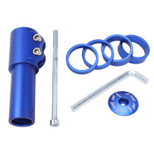 Premium vorkpakking van aluminiumlegering voor fietsen, stevige en duurzame, schroefdraadloze balhoofdspacer met gegarandeerde vormvastheid voor