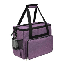 Sewing machine bag, sewing machine case, travel bag for sewing machine and accessories, machine covers for most standard models (Purple)