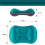 Φορητό μαξιλάρι εξωτερικού χώρου Streamline Structure Peacock Blue, εύκολη φούσκωμα-ξεφούσκωμα 3