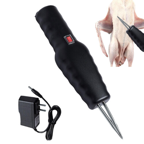 Electric Spring Plucker for Poultry, Chicken Plucker, Automatic Caller, Portable Puller Black
