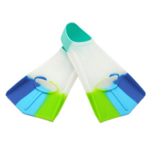 Swimming fins training fins in travel size, comfortable silicone swim fins, short training fins for kids