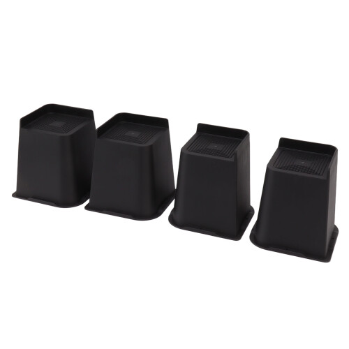 Elevadores de móveis versáteis, com elevação de 15 cm (6 polegadas), oferecem suporte robusto e são feitos de material de alta qualidade para 1