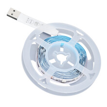 Fita de LED versátil, fita de LED com mudança de cor e controle de três teclas, fita de LED branco quente para um ambiente relaxante, fitas de LED