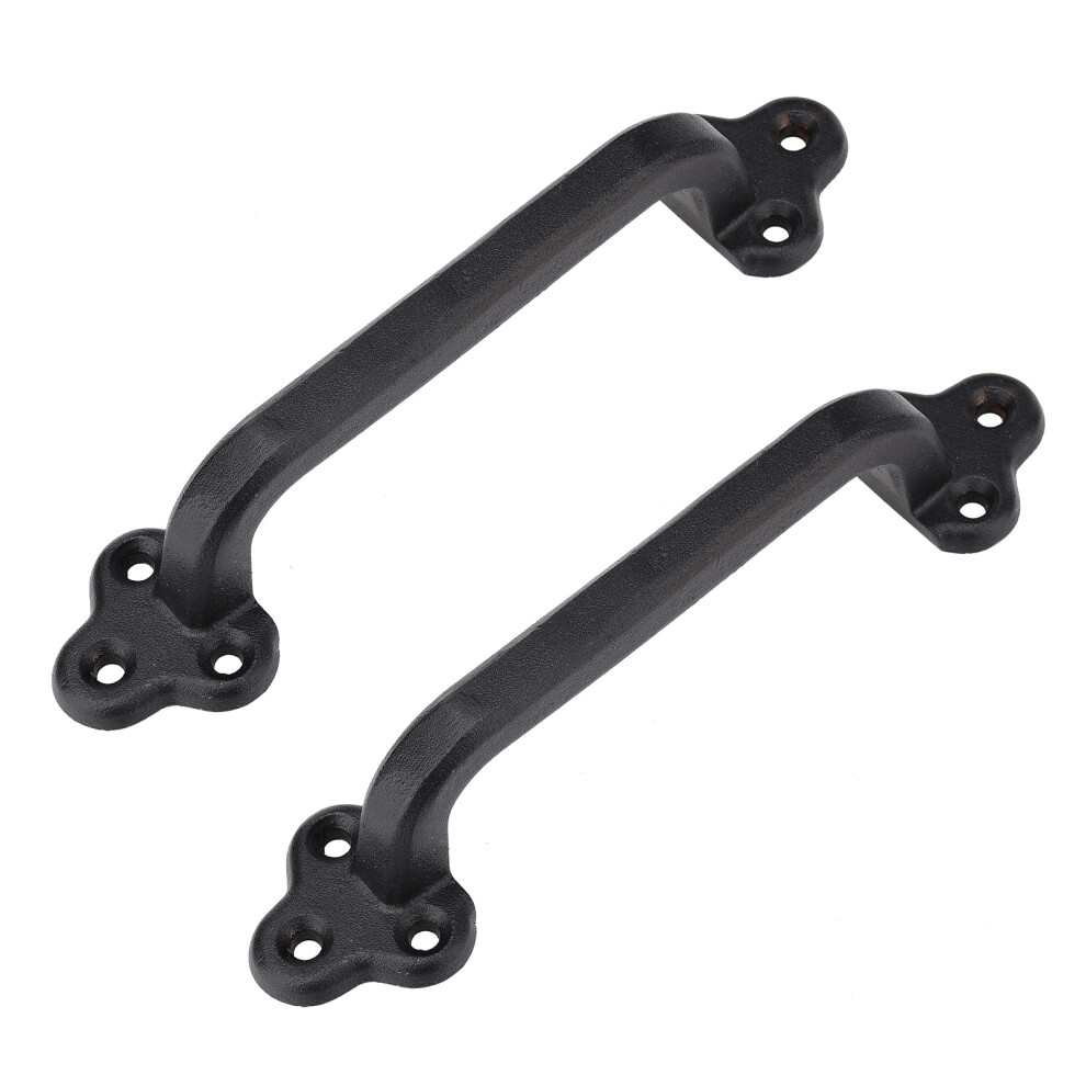 Farmhouse Decor Pulls, Cast-Iron Barn Door Handles Vintage Gate Pull Handles For Heavy-Duty Sliding Door Hardware, Powder-Coated Metal Handles 9554910094815