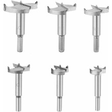 Hochleistungs-Forstnerbohrer-Set, präzise Kontrolle und reibungsloser Schnitt durch Hochgeschwindigkeitsstahl für vielfältige Anwendungen, 6-teilig