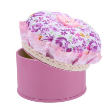 Pincushion for Sewing Cute Pumpkinshaped Pincushion Small DIY Needle Storage Jar Kit for Organizers Needle Organization Purple Fabric Lilac