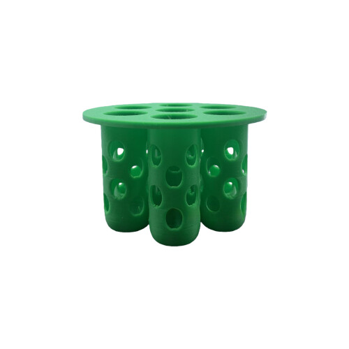 Pot de pépinière biodégradable soutenant les-7 trous 6,5x4cm