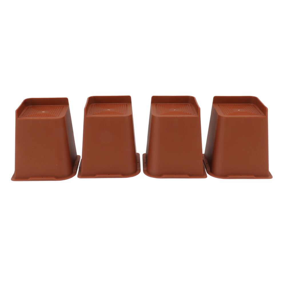 Heavy Duty Furniture Risers Bed Elevators Supports Up To 1300 Lbs Durable Pp Plastic Bed Lifts With Non Slip Tpu Rubber Pads Universal Compatibility F 9554910097489