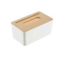 Tissueboxhoes in Japanse minimalistische stijl, tissueboxorganizer met minimalistisch en modern design, verhoogde bodem en ronde binnenwand voor