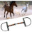 Stainless Steel Snaffle Bit with Copper Rolling Mouth  DRing Bridle Bit 2