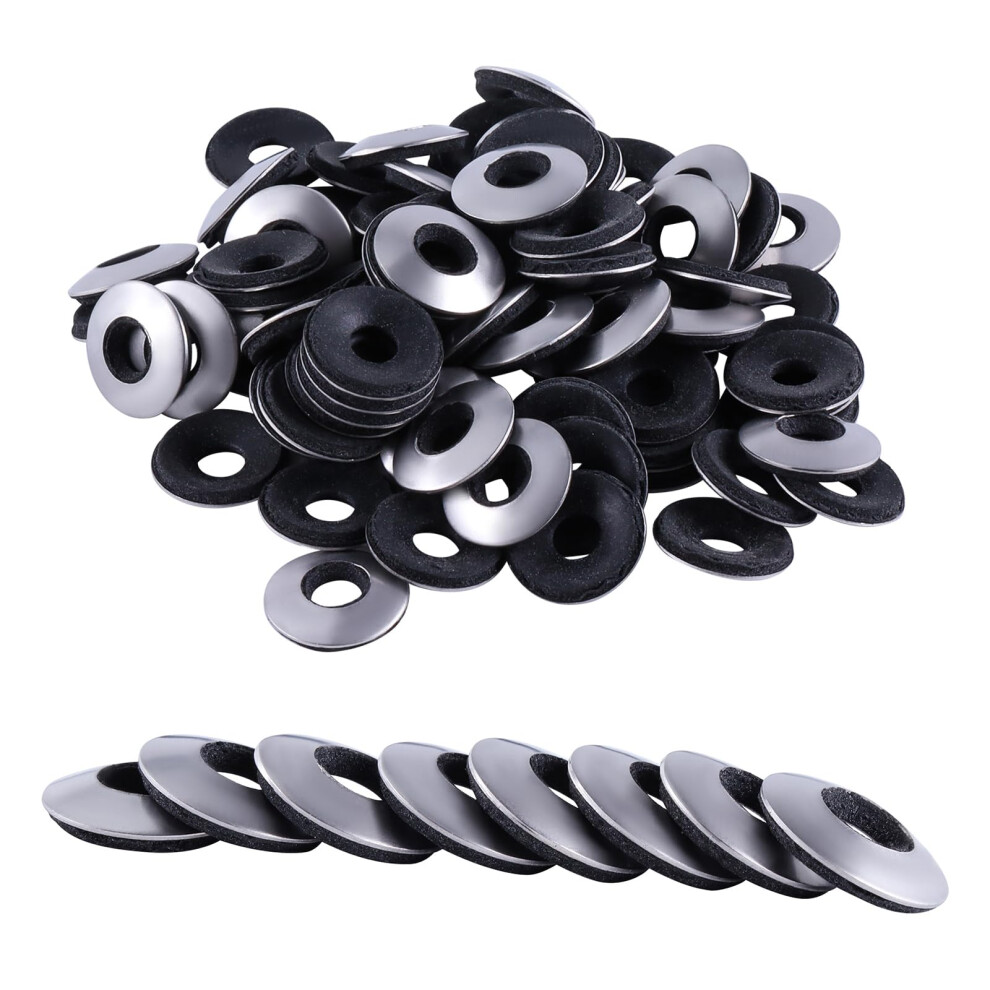 Rubber Washers Pack Of 80, 6.3 X 16 Mm Screws Seal, Stainless Steel Seal, Sealing Washer, Seal Screws, Flange Washer For Industrial Machinery 9412369489302