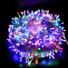 Kerstverlichting voor boom en huis, LED-kerstverlichting met kleurverandering, decoratieve lichtslinger met afstandsbediening, 8 lichtstanden voor