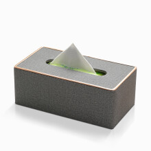 Rechthoekige tissueboxhoes, modern design, decoratieve tissueboxhouder van PU-leer met waterdichte stof, minimalistische stijl, luxe servettenhoes