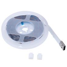 Fita de LED com mudança de cor, design à prova d'água, controlada por smartphone com três modos de controle por tecla, fita de luz brilhante e