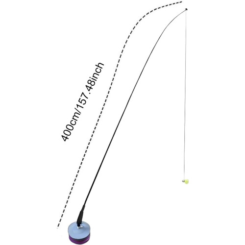 Badminton training set for selfstudy outdoors, 4m 6 balls 1