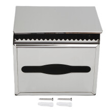 Elegante servettendoos van roestvrij staal, tissuehouder van legering voor badkamer, kantoor, wandmontage, opbergdispenser, prullenbakorganizer met