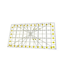 Rectangular Acrylic Quilt Ruler Sewing Grid Ruler Quilter Craft DIY, 6.5 In x 12 In