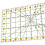 Rectangular Acrylic Quilt Ruler Sewing Grid Ruler Quilter Craft DIY, 6.5 In x 12 In 5