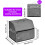 Sewing Machine Dust Cover with Storage Bags, Handle, Scratch Resistant, gray 5