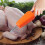 Electric Chicken Plucker, Portable Spring Puller for Chickens, Ducks, Birds Orange1 2