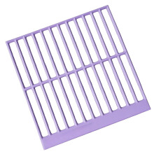 Diameter and ruler, nonslip structured network tool, straight drill placement ruler, multipurpose use, lightweight purple