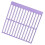 Diameter and ruler, nonslip structured network tool, straight drill placement ruler, multipurpose use, lightweight purple 2