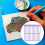 Diameter and ruler, nonslip structured network tool, straight drill placement ruler, multipurpose use, lightweight purple 5