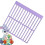 Diameter and ruler, nonslip structured network tool, straight drill placement ruler, multipurpose use, lightweight purple 3