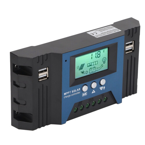 Έξοδος MPPT USB Ηλιακός ελεγκτής Οθόνη LCD Έλεγχος φόρτισης PWM Υψηλής απόδοσης Διπλό MOS 1