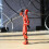 3D Printed Moving Robot with Multiple Joints, 13 Full Body Activity Robots, Black Red 4