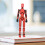 3D Printed Moving Robot with Multiple Joints, 13 Full Body Activity Robots, Black Red 2