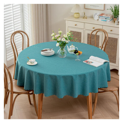 Festival table linen, waterproof tablecloth rectangular cotton fabric for kitchen dining, buffet parties, camping