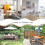 Festival table linen, waterproof tablecloth rectangular cotton fabric for kitchen dining, buffet parties, camping 4