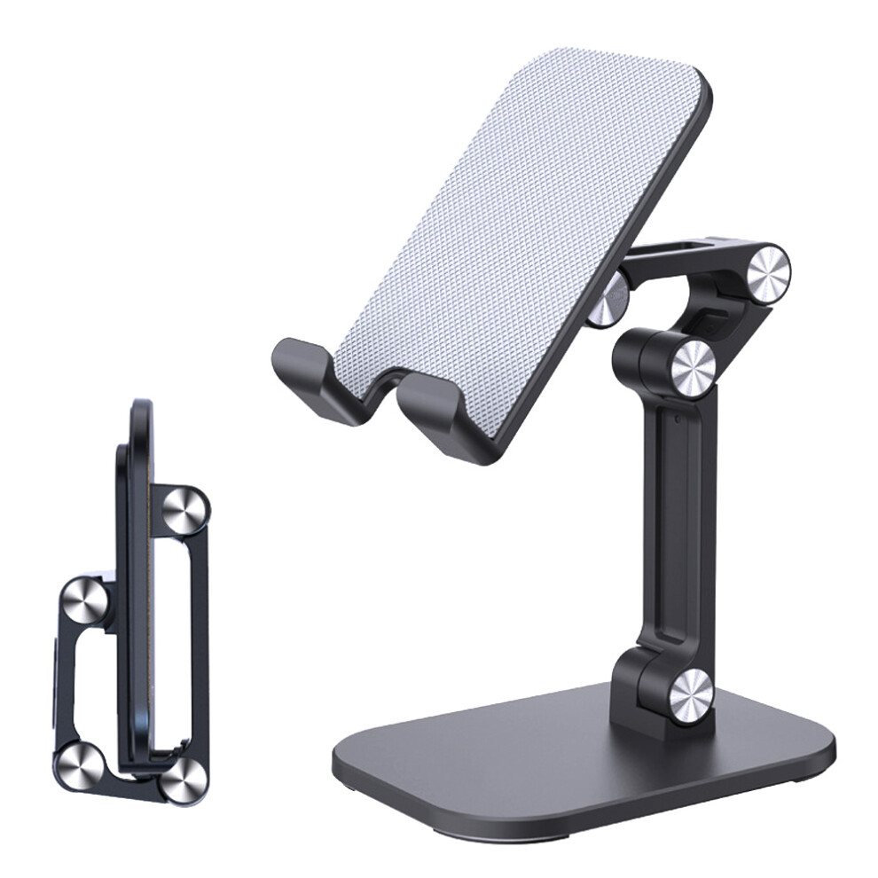 Mini Foldable Cell Phone Holder, Height Adjustable Desktop Stand W/ Triangle Principle Design, Sturdy & Durable Build 4 Smartphones & Tablets 9139052722989