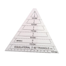60 Rulers Triangular Ruler Transparent Cord Cutter Ruler Sewing Supplies Patchwork Ruler Ruler for Sewing Quilting Ruler Sewing Ruler