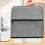 Sewing machine cover with storage pockets, handle, dustproof, gray Ref: 8933 2