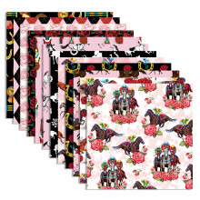 Vintage Floral Scrapbook Paper, 12 Designs, 12 x 12 Inch DIY Background